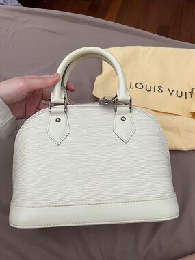 Louis Vuitton Cream Epi Alma Mini Satchel